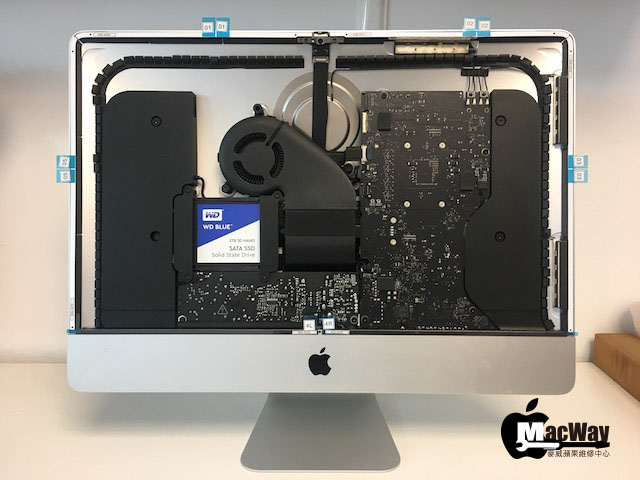 iMac（Retina 4K, 21.5 英寸，2015 年末）更換1TB SSD - 專業維修 - 麥威蘋果維修中心 MacWay